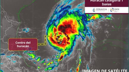 ‘Isaias’ se intensifica a huracán categoría 1 sobre el Golfo de México